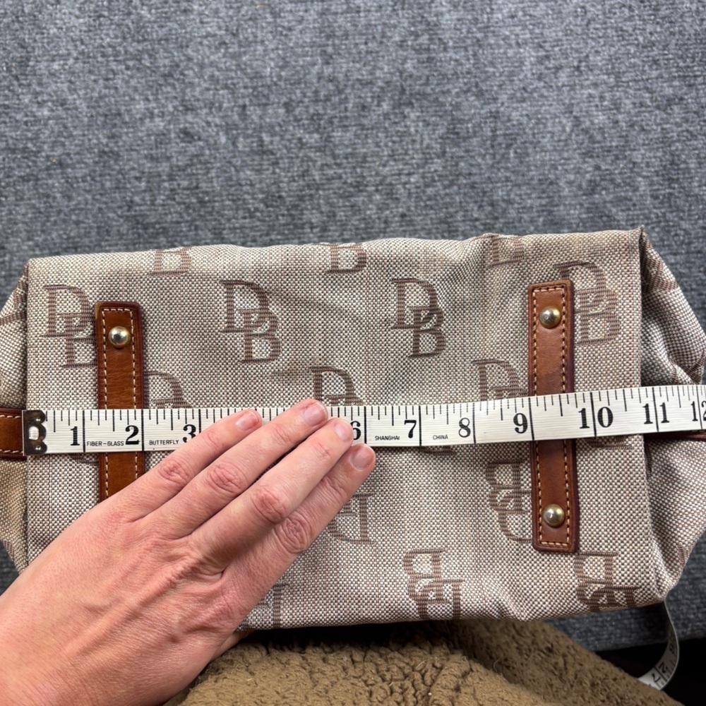 DOONEY & BOURKE Vintage Brown/Cream Hobo Bag Shoulder Bag - Picture 12 of 14
